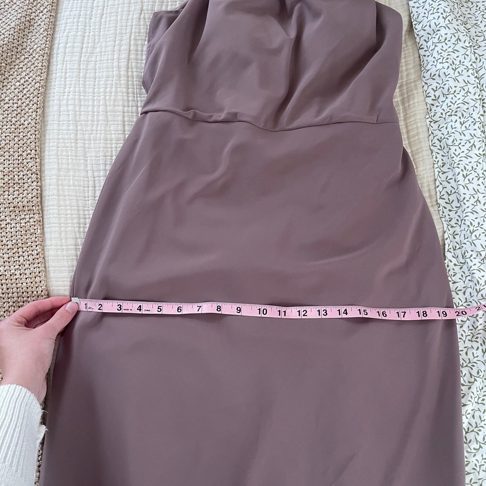 Jenny Yoo Elegant fig Spaghetti Strap Capri Dress size 8 bridesmaid full length - Picture 16 of 16